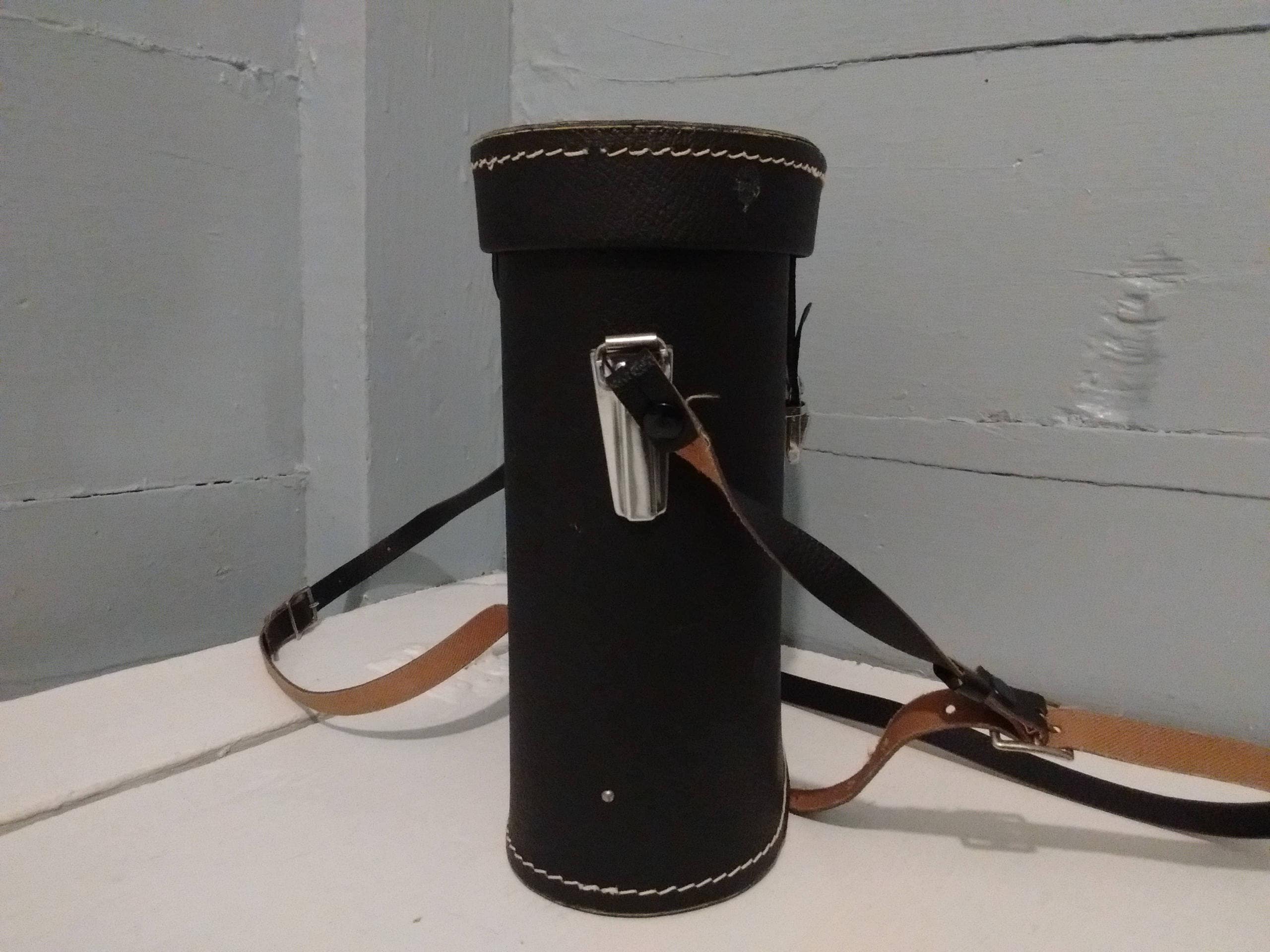 Vintage Compass Binocular Case, Purse, Black