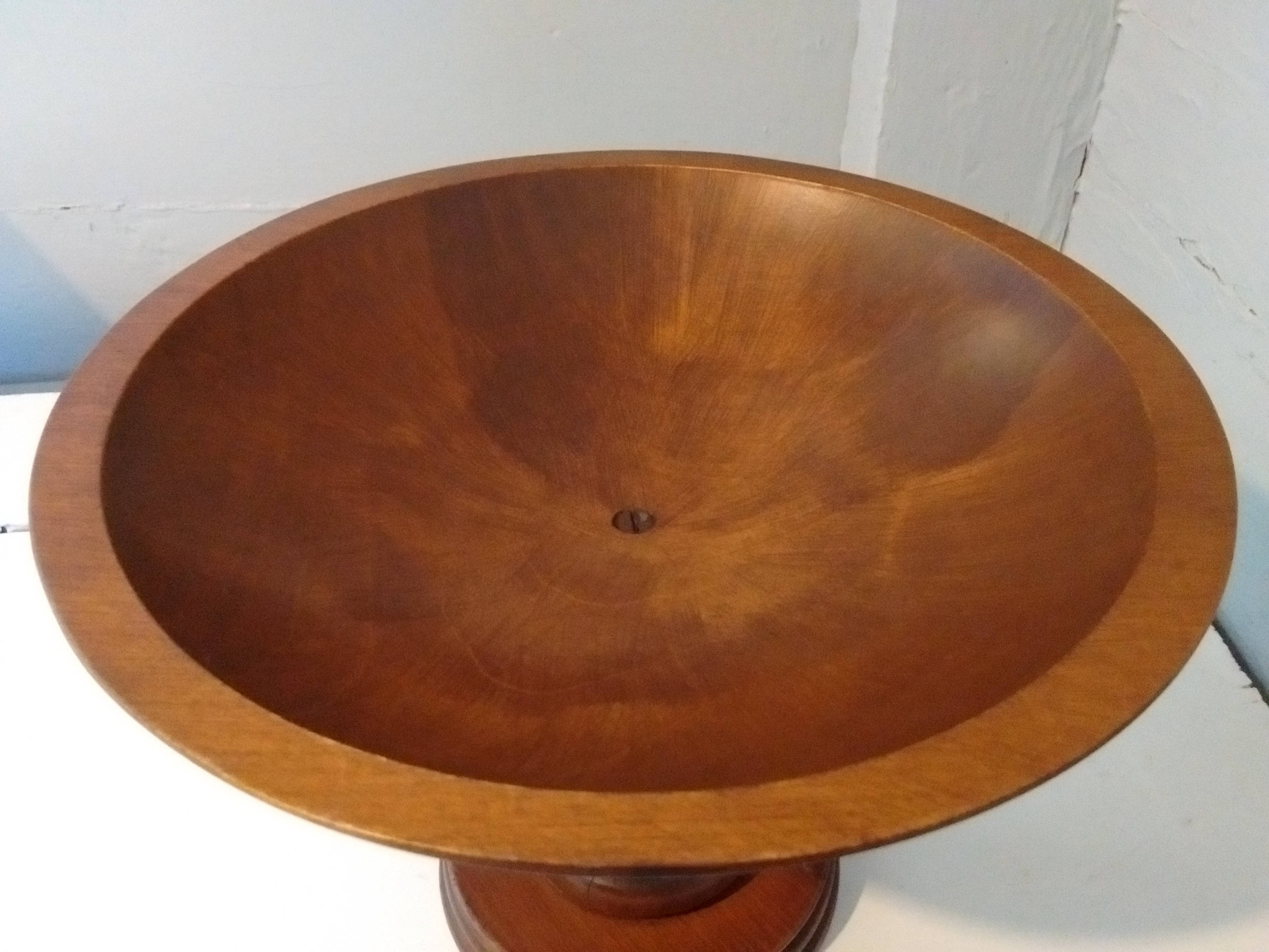 Wood Pedestal Bowl Display Catch all Decorative Table Mantel Home Decor RhymeswithDaughter