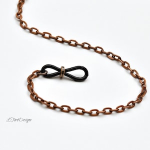 Rustic Copper Eyeglass Chain: Unisex Sunglasses Accessory