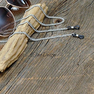Men&#39;s Eyeglass Chain, Stainless Steel Glasses Chain, Silver Eyeglass Chain, Glasses Holder, Sunglasses Chain, Sunglasses Holder, Eyewear