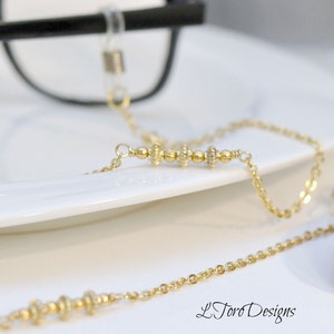Gold Eyeglass Chain, Gold Glasses Chain, Gold Glasses Holder, Sunglasses Chain, Gold glasses Necklace, EyeGlasses Necklace,Eye Wear