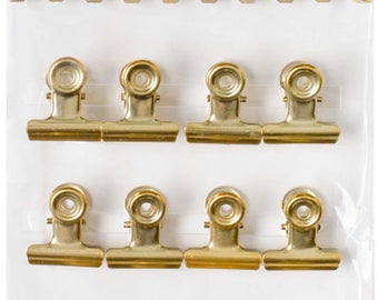 041 - gold clips - 12 PCs
