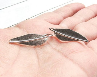 Sterling Silver Feather Earclimbers / Earrings