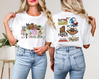 Vintage Disney Hollywood Studios Two-sided Shirt, Hollywood Studios Unisex T-Shirt, Hollywood Studios Trip Shirt, Disney Family Shirts