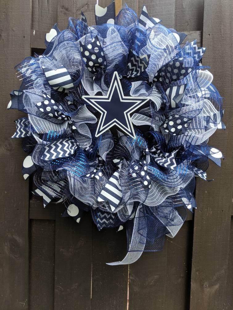 NFL Deco Mesh Dallas Cowboys Wreath - agh.ipb.ac.id