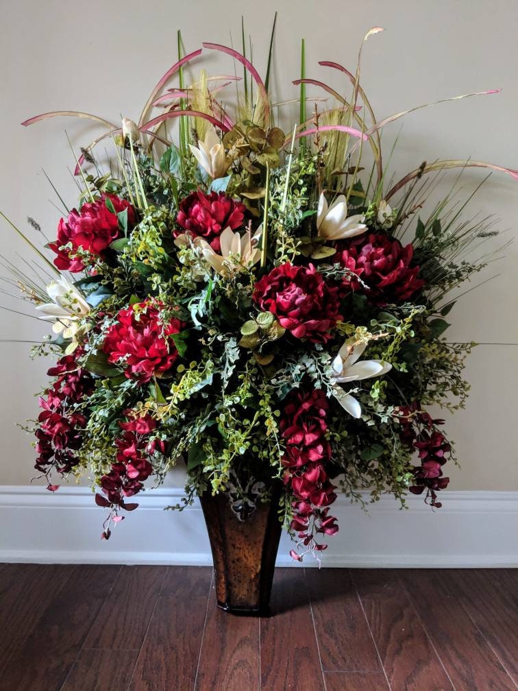 Elegant Traditional Wall Sconce Arrangement Year Round Floral