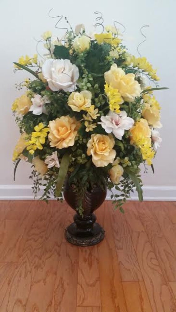 Elegant Traditonal Floral Arrangement Dining Room Foyer Entry Etsy