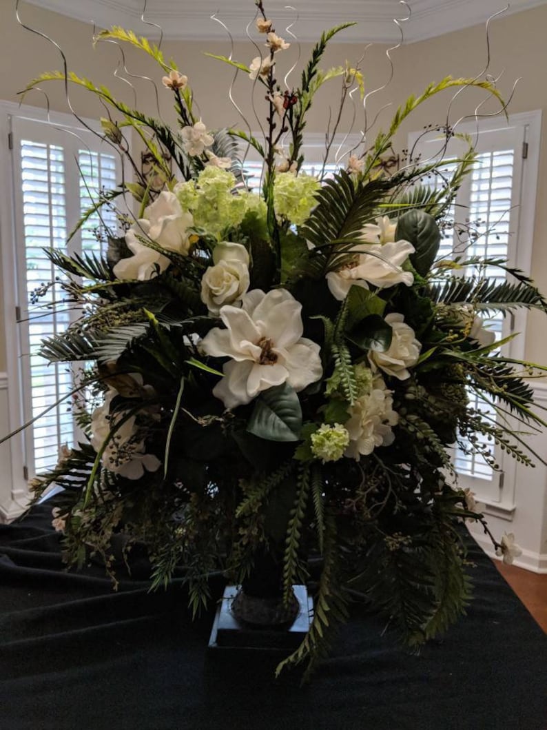 Extra Large Floral Arrangement Silk Arrangement Urn Etsy