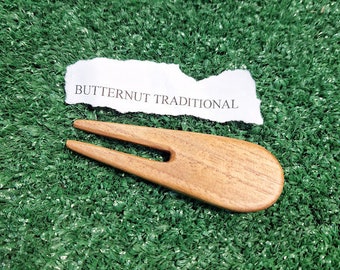 Butternut (Domestic Hardwood) "Traditional" style divot repair tool