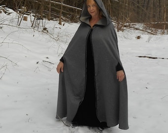 Dark Silver Grey Elvin/Faerie Cloak