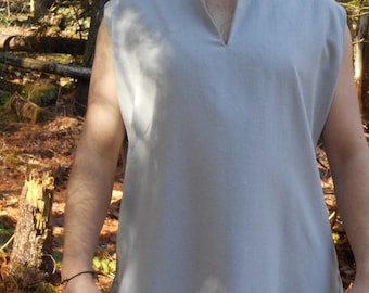 Raw Silk Renaissance/Viking Sleeveless Shirt