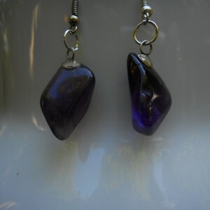 Natural Amethyst Earrings