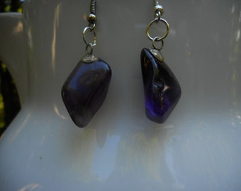 Natural Amethyst Earrings