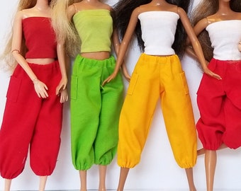 Top tubo para muñecas de moda, fácil de poner y quitar, se adapta a muñecas de 30 cm (12 pulgadas).