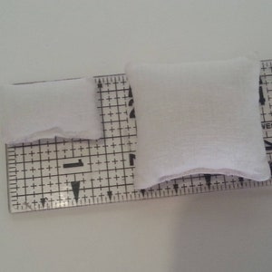 Doll House Accessory, Cotton Pillow Insert in assorted sizes, Made to order