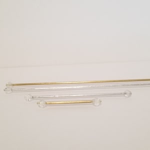 Miniature Expansion Curtain Rod for Doll House, Doll House Accessories, Window Treatment, Decorative Curtain Rod