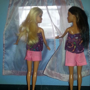 barbie doll curtains