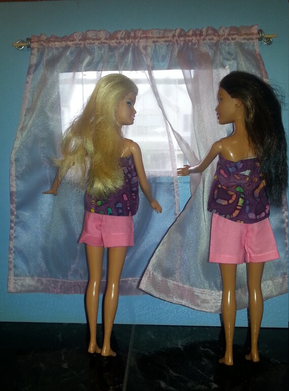 barbie doll curtains