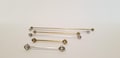 1:16 Scale Dollhouse Metal Curtain Rod, Handmade Miniature Accessory