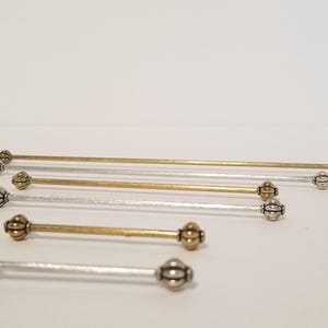 16 Scale Miniature Curtain Rod, Doll House Handmade Metal Curtain Rod, Decorative Curtain Rod, Made to Order Dollhouse Accessory