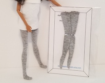 Overknee Strümpfe für 12-inch Fashion Doll