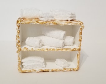 Kunst Handtuch für Puppenhaus Badezimmer Regal