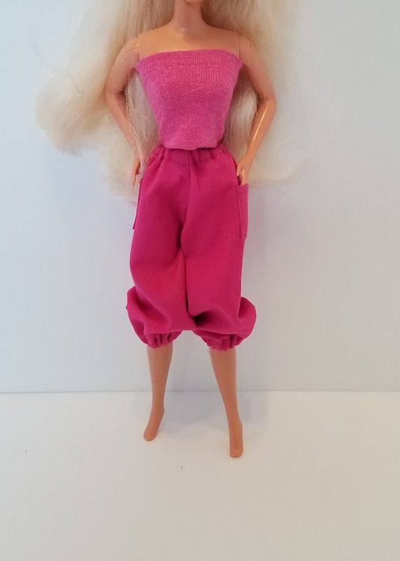 Vestido Corto de Verano Vestidos De Ballet Rosa para Ropa de Muñeca Barbie Fiesta Vestido 1/6 