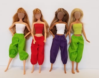 Pantalones holgados de algodón para muñecas, ropa de moda para muñecas a escala 1:6