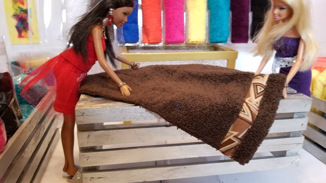Luxurious Barbie Bath Towel Brown Bathroom Towel Set Etsy