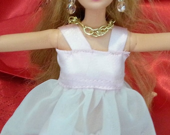 1: 6 Maßstab Puppen Schmuck-Set, Faux Gold Kette, Halskette und Armband