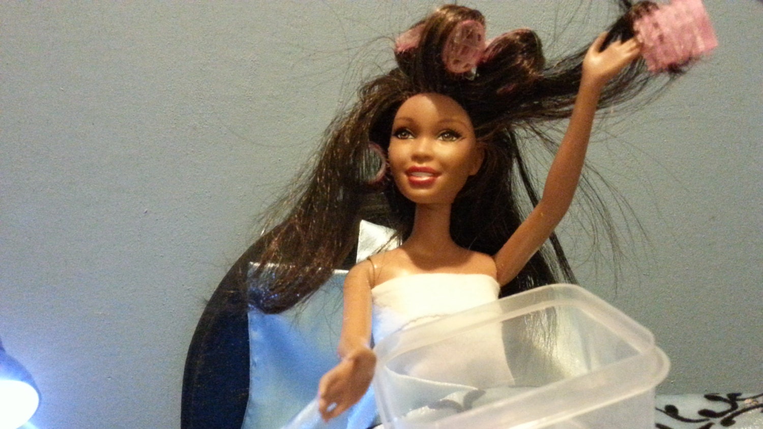 Barbie Hair Rollerdoll Hair Roller Hair Curlers Barbie Doll Etsy