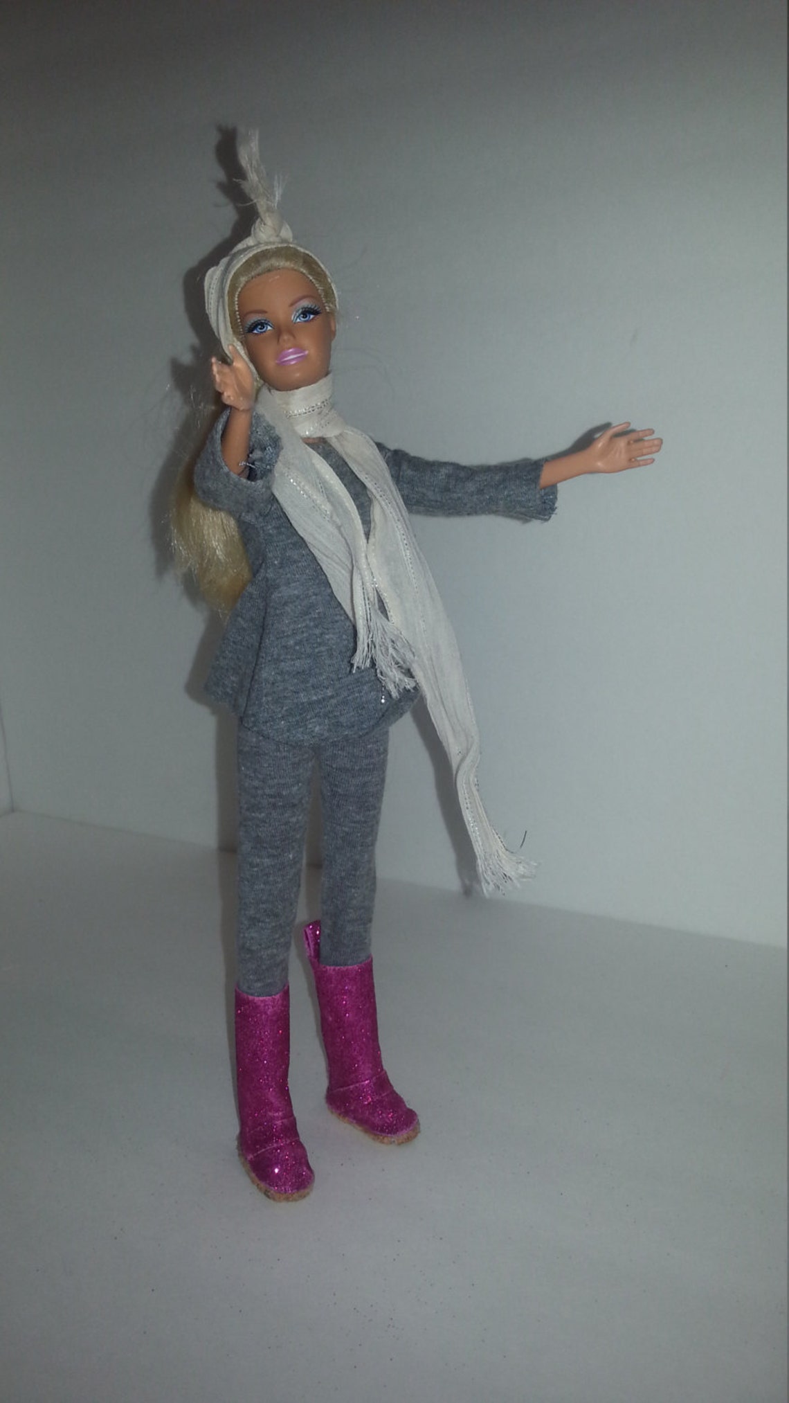 Barbie Scarf Barbie Cotton Gauze Scarf with Metallic threads | Etsy