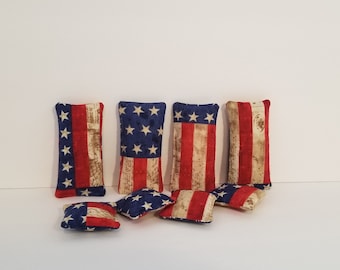 Amerikanische Flagge Miniatur Kissen - Buntgemütliche Dekoration