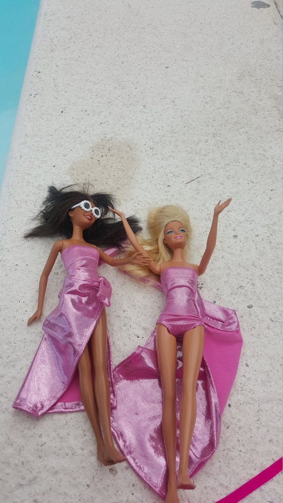 Pink 1 Piece Barbie Doll SWIMSUIT Doll Swim Suit Pink | Etsy
