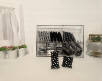 Almohada para mini muñeca con lunares, cojín para sofá de diorama a escala 1:6