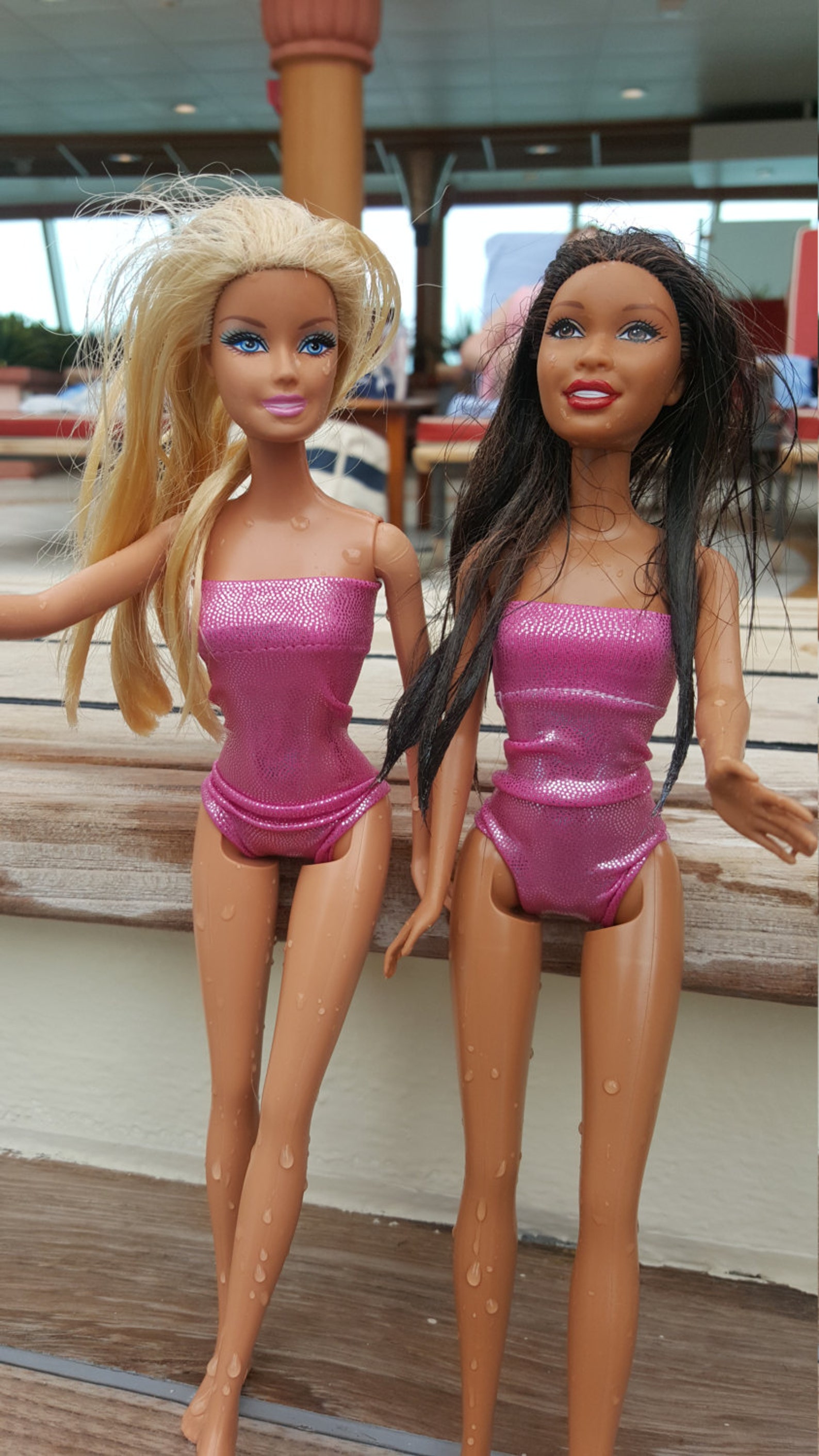 Pink Barbie Doll SWIMSUIT Doll Swim Suit Pink Sparkle | Etsy