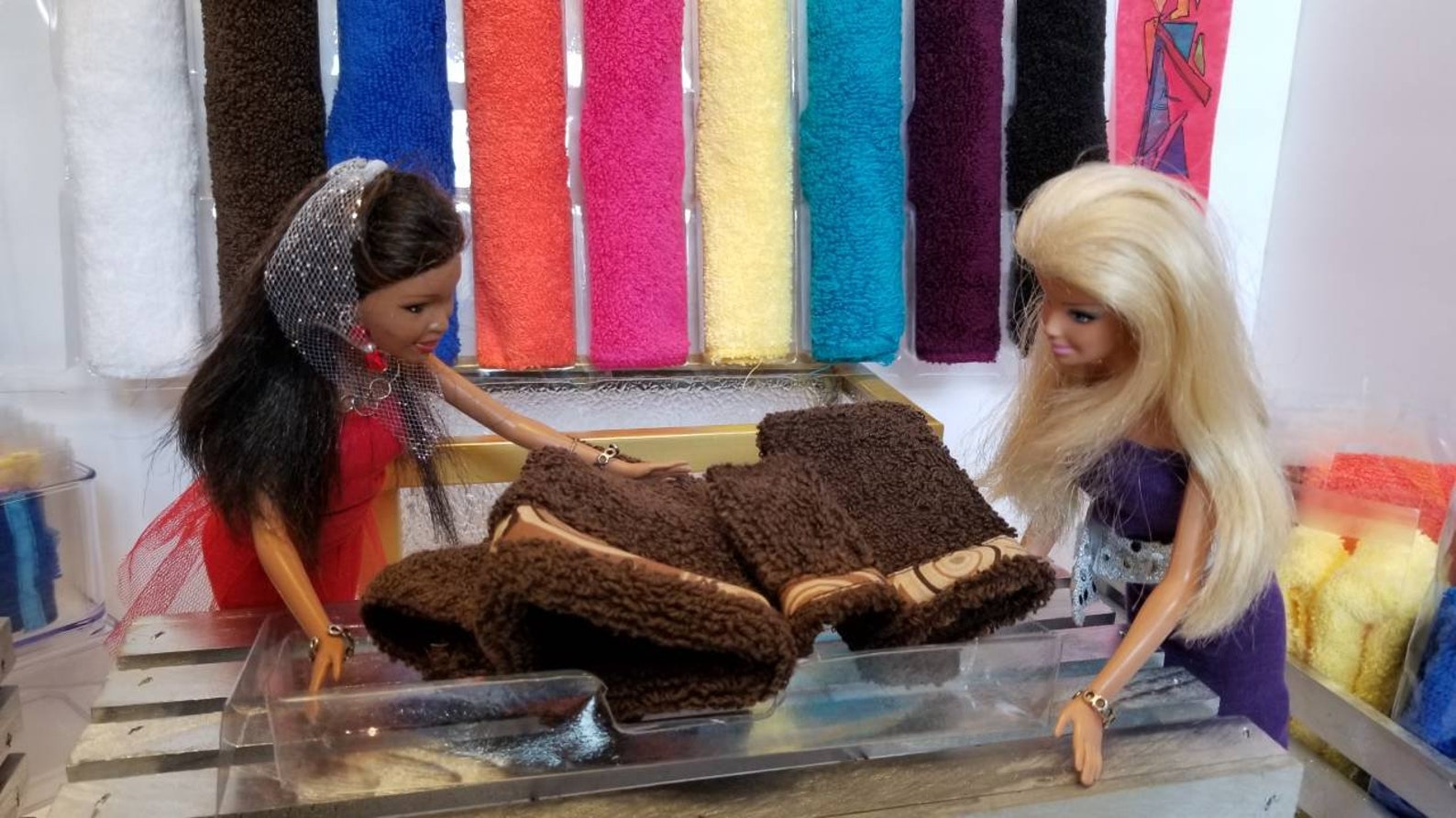 Luxurious Barbie Bath Towel Brown Bathroom Towel Set Etsy