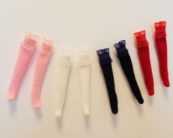 Vêtements de poupée - Chaussettes de poupée - Chaussettes bordées de dentelle