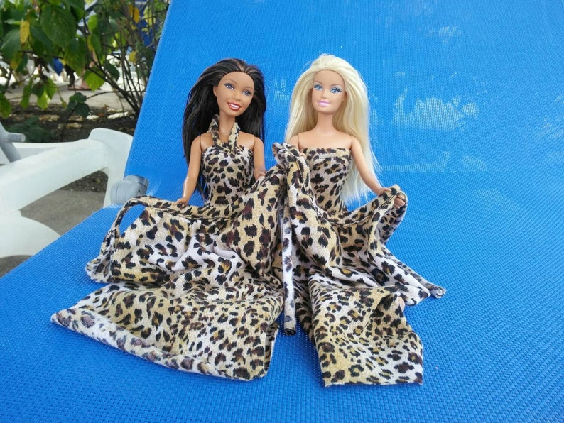 Barbie Doll Swimsuit Cheetah Print Barbie Swimwear Barbie | Etsy