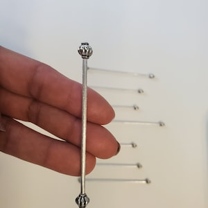 Made to Order Doll House Curtain Rod, Handmade Decorative Curtain Rod, Expansion Rod for Miniature Doll House, Metal Curtain Rod
