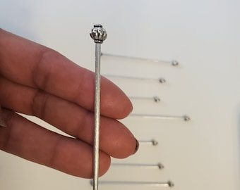 Barra de cortina hecha a mano para casa de muñecas, barra decorativa de metal en miniatura