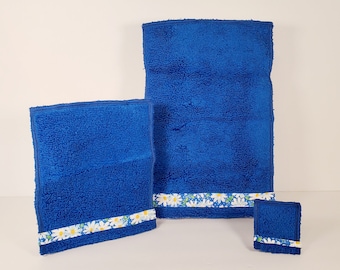 Blau Handtuch Set-Puppenhaus Handtuch, Badezimmerzubehör