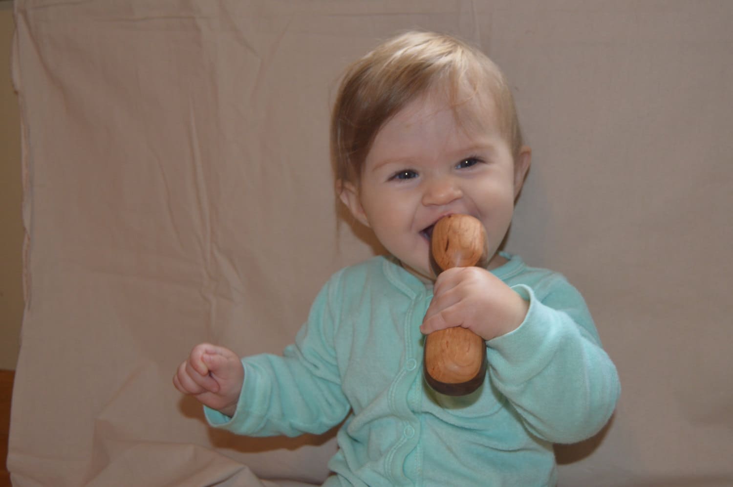 Hand Made Wooden Baby Rattle Baby Safe Finish Wood Turning Etsy