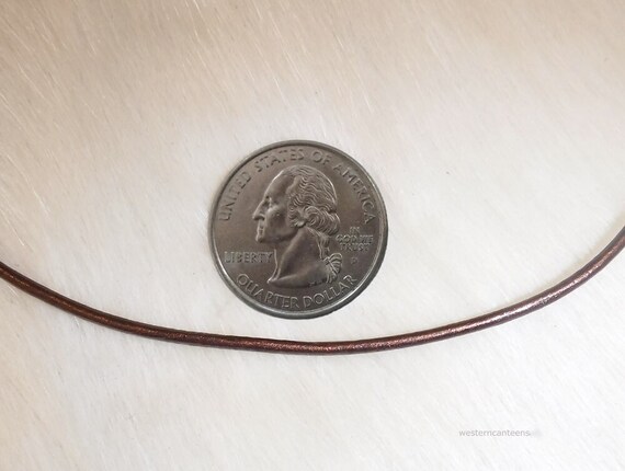 Antique Brown Braided Necklace 4 MM - Sizes 14-28