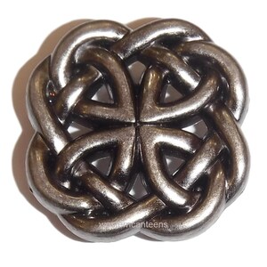 Celtic Knotted Concho Antique Silver Size 1 1/2&quot;  C179