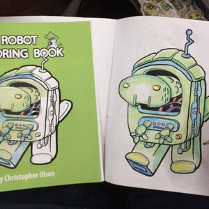 SET of 4 Printable Digital PDF Coloring Books Jokes, Kids, Train, Monsters,  Robots 