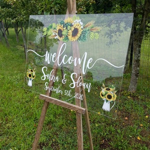 Rustic Wood Wedding Venue Easel, Large Bridal Shower Welcome Sign Display Stand, Country, Barn, Backyard, Beach, Orchard or Vinyard Decor image 5