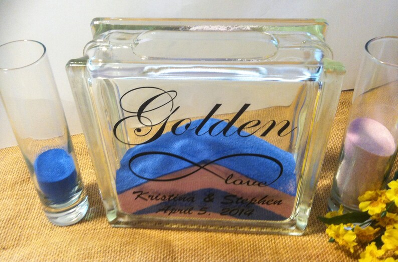 Unity Sand Wedding Ceremony Set Infinity Symbol Unity Sand Etsy