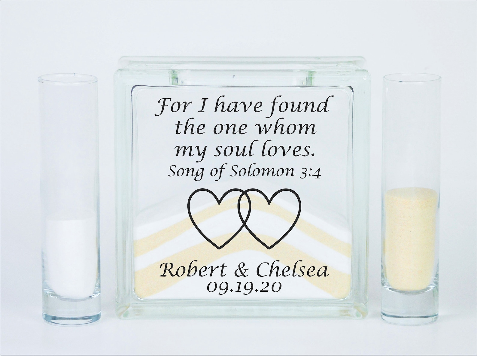 Unity Sand Set Wedding Sand Set Unity Sand Ceremony Set Etsy