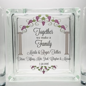 Vineyard Wedding Unity Sand Set, Sand Ceremony Set Blended Family, Unity Candle Alternative, Together We Make a Family, Unity Sand
